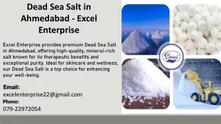 Dead Sea Salt in Ahmedabad - Excel Enterprise