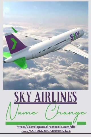 Sky Airlines Name Change