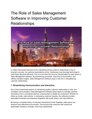 _Sales Management Software