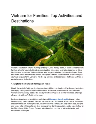Vietnam 4 days 3 nights