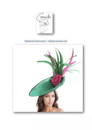 Statement fascinators | hatsbycressida.com