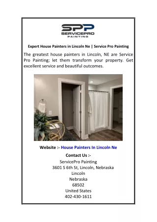 Expert House Painters in Lincoln Ne  Service Pro Painting