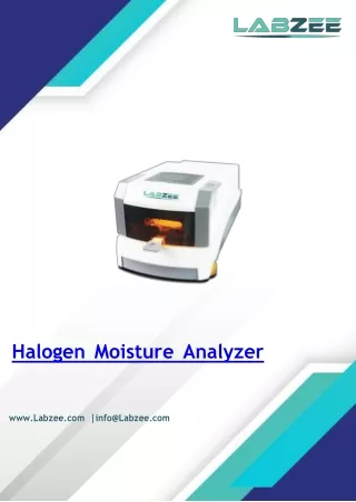 Halogen Moisture Analyzer 5°C to 35°C