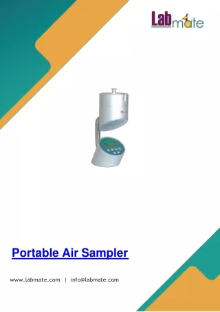 Portable Air Sampler  Holes 0.4 m/s