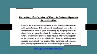 Unveiling the Depths of Your Relationship with AstroForYou