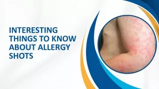 Interesting Things to Know about Allergy Shots