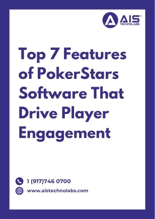 Top 7 Features of PokerStars Software That Drive Player Engagement