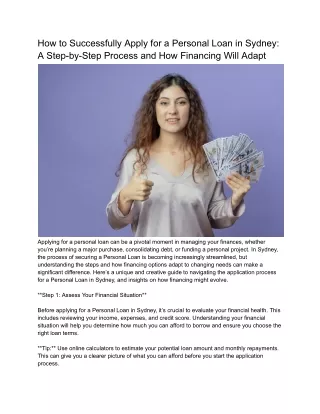 Small Business Loans in Sydney