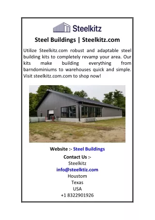 Steel Buildings  Steelkitz.com