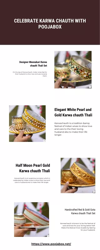 Celebrate Karwa Chauth with PoojaBox