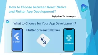 How to Choose between React Native and Flutter App Development?