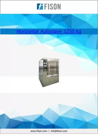 Horizontal-Autoclave- 1250 kg
