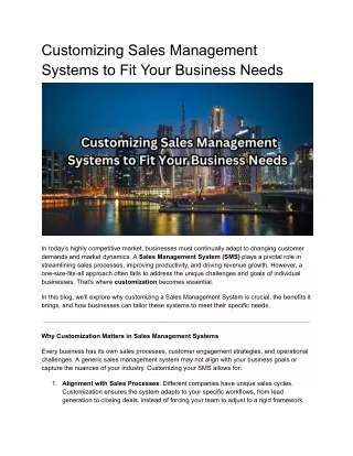 _Sales Management System