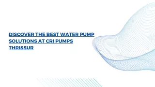 CRI Pumps ppt (1)