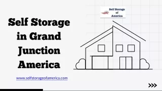 Self Storage in Grand Junction America - www.selfstorageofamerica.com