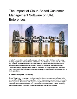 _Customer Management Software UAE