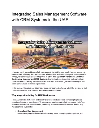 _Sales Management Software UAE