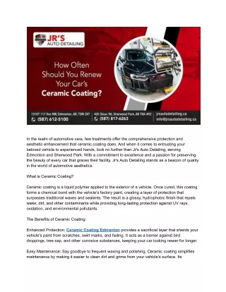 What Are the Eco-Friendly Benefits of Ceramic Coating for Your Car_