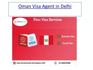 Oman Visa Agents in Delhi