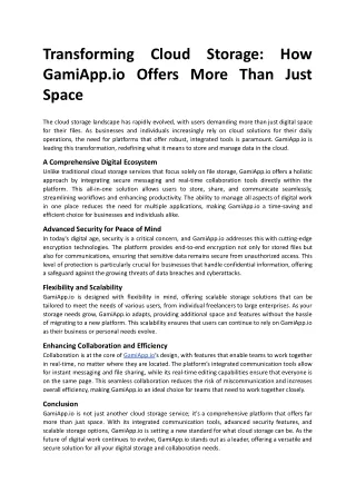 Transforming Cloud Storage How GamiApp.io Offers More Than Just Space.docx