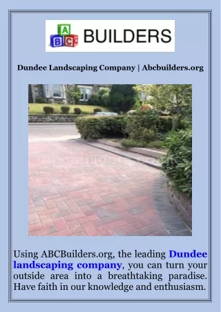 Dundee Landscaping Company  Abcbuilders.org