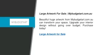 Large Artwork For Sale  Mybudgetart.com.au