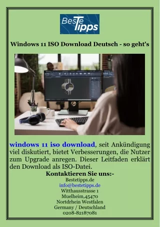 Windows 11 ISO Download Deutsch - so geht's