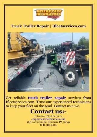 Truck Trailer Repair  Ifleetservices.com