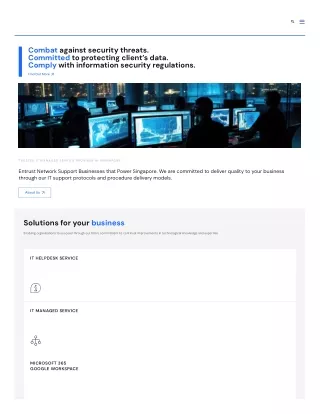 Entrust Network Services - IT Managed Services Singapore