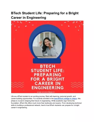 BTech Student Life_ Preparing for a Bright Career in Engineering