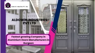 Aluminium Doors Manufacturer  Aldowin Industries