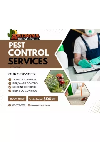 Defeat Pest With AZ Pest Control in Tucson, Green Valley, Arizona.