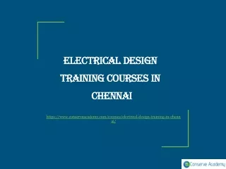 Electrical Design Training Courses in Chennai