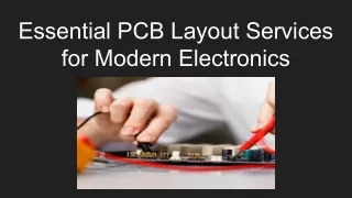 Essential PCB Layout Services for Modern Electronics