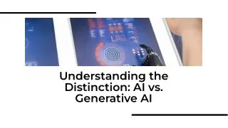 Understanding the Distinction AI vs. Generative AI