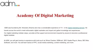 Academy Of Digital Marketing