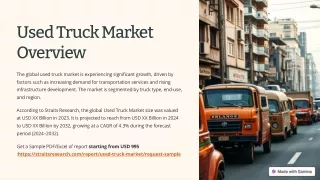 Used Truck Market Size, Share & Trends Analysis Report