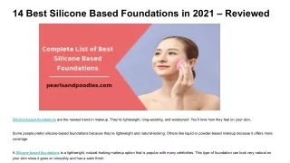 14 Best Silicone Based Foundations in 2021 – Reviewed