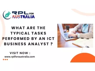 What are the typical tasks performed by an ICT Business Analyst