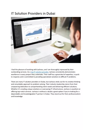 IT Solution Providers in Dubai