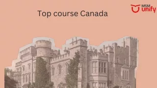 Top course Canada