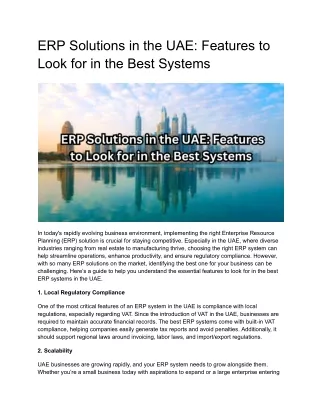 _Best ERP Solutions UAE