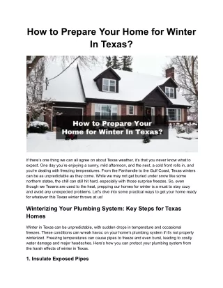 How to Prepare Your Home for Winter_