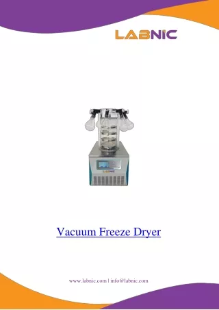 Vacuum Freeze Dryer 0.12 mm