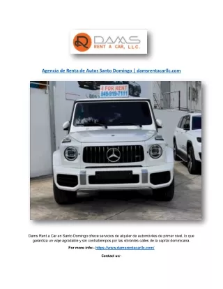 Agencia de Renta de Autos Santo Domingo | damsrentacarllc.com