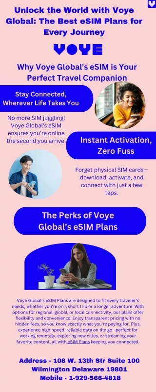 Unlock the World with Voye Global The Best eSIM Plans for Every Journey