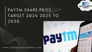 Paytm Share Price Target 2024 2025 to 2030