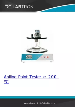 Aniline Point Tester ~ 200 ℃