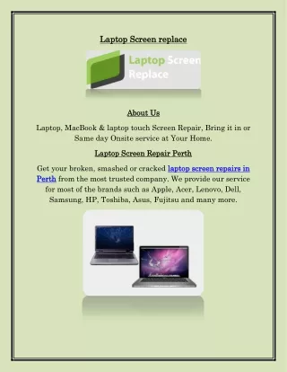 Laptop Screen Repair in Perth