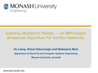 Gateway Multipoint Relays — an MPR-based Broadcast Algorithm For Ad Hoc Networks
